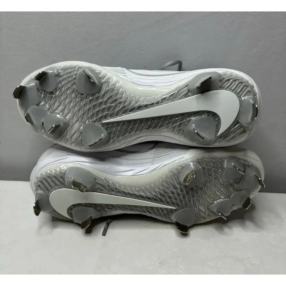NIKE LUNARLON DRAGON PRO WOMEN'S SOFTBALL CLEATS WHITE GRAY SZ 7 - Picture 7 of 13